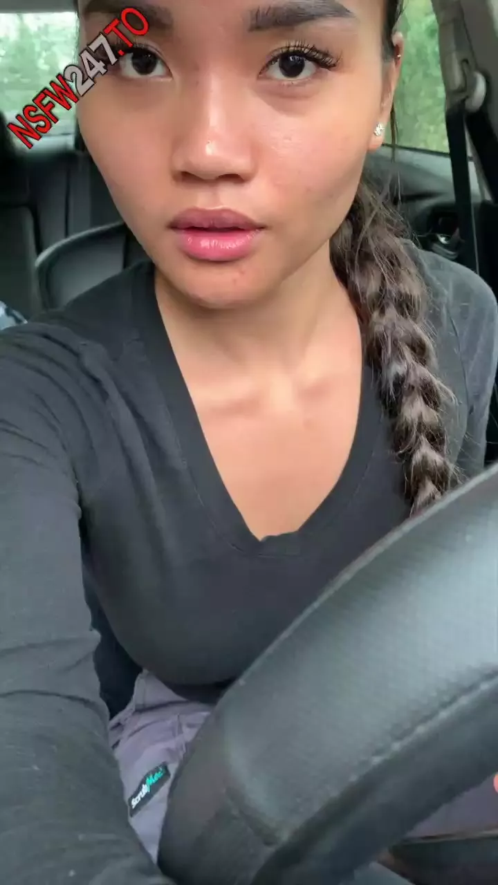 Ava Marie risky masturbation in her car OnlyFans leak free video