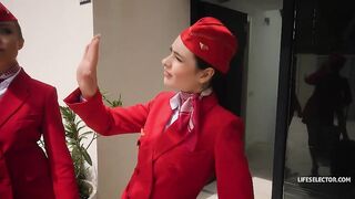 LifeSelector - Angelika Grays, Matty Mila Perez - Bratty Stewardesses