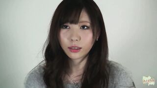 To spice up the modeling audition the Asian minx gives the cameraman a sloppy blowjob