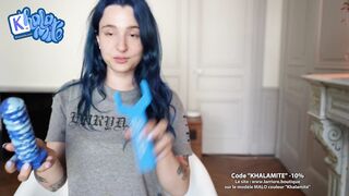 No need for sex when you have a Big Dildo - Masturbation Solo French Alt Girl