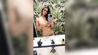 Brittany Furlan Topless Handbra Selfie OnlyFans Video Leaked