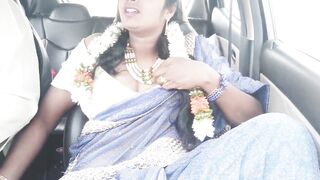 Indian Car Sex Telugu Dirty Talks.car Driver Try to Fuck Telugu Saree Aunty.