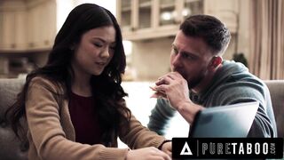 PURE TABOO Small Town Girl Lulu Chu Gets Horny While Hearing Roommate Raw & Dirty With Slimthick Vic